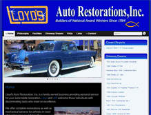 Tablet Screenshot of lloydsautorestorations.com